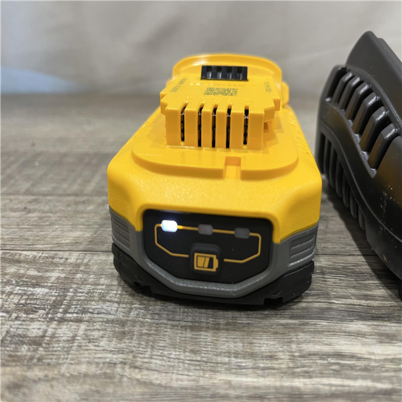 AS-IS DEWALT 20V MAX XR POWERSTACK Lithium-Ion Battery Starter Kit with 3.5Ah Battery and Charger