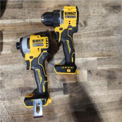 HOUSTON LOCATION - AS-IS Dewalt DCK225D2 20V MAX ATOMIC Brushless Compact Lithium-Ion 1/2 in. Cordless Drill Driver and 1/4 in. Impact Driver Combo Kit with 2 Batteries 2 Ah