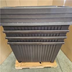 Phoenix LIKE NEW StyleWell 90 Gal. Resin Deck Box with Wheels in Brown Pallet of 8 (RV: $639)