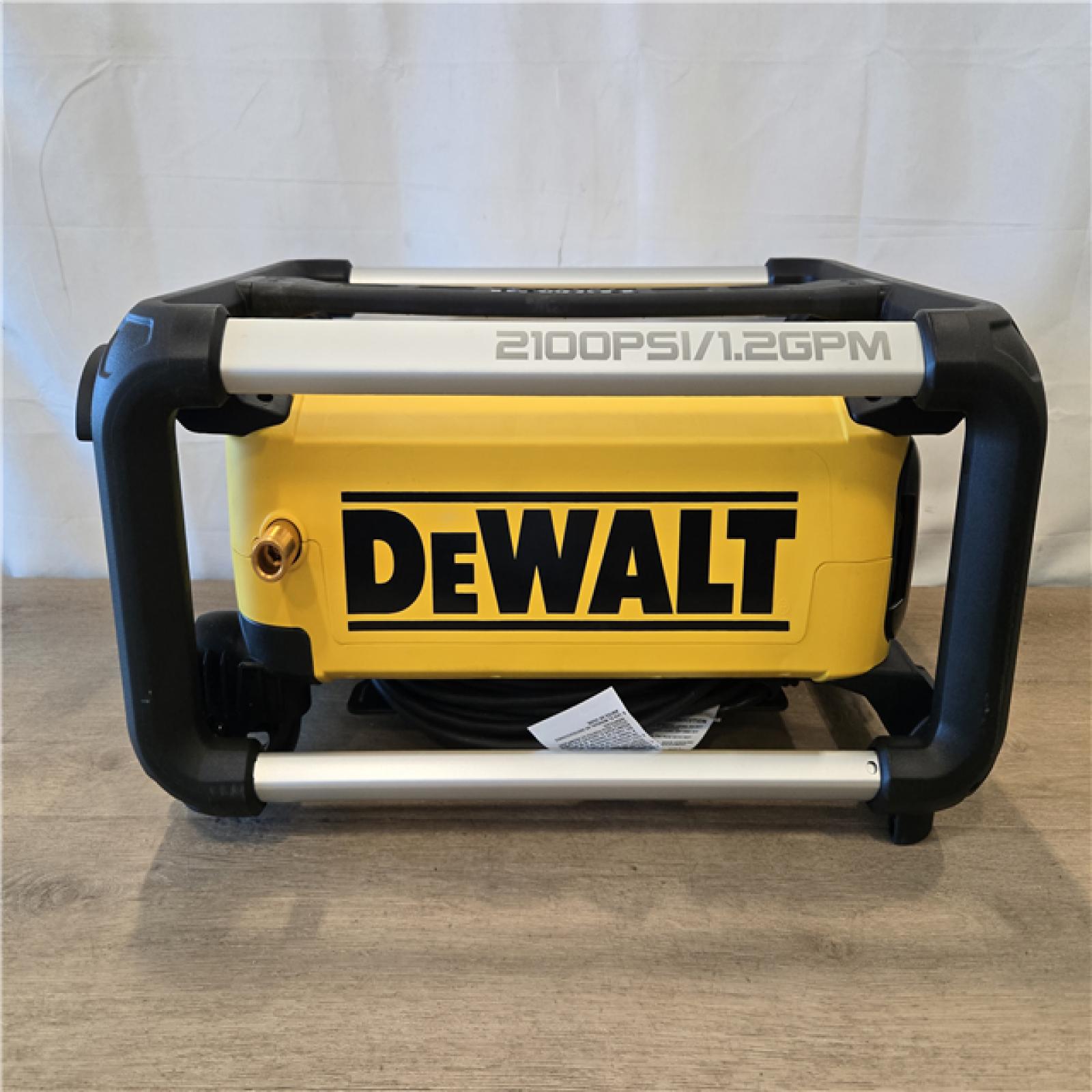 AS-IS DEWALT Electric Pressure Washer 2100 PSI Jobsite Power Washer DWPW2100