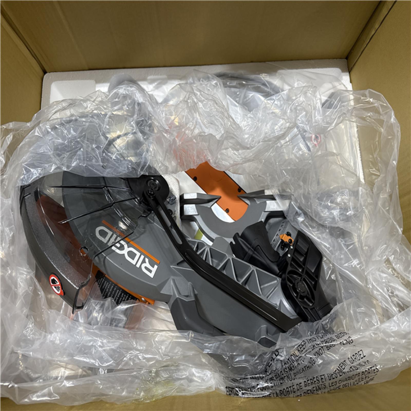California AS-IS Ridgid 12 in. Dual Bevel Miter Saw: Appears in Excellent Condition
