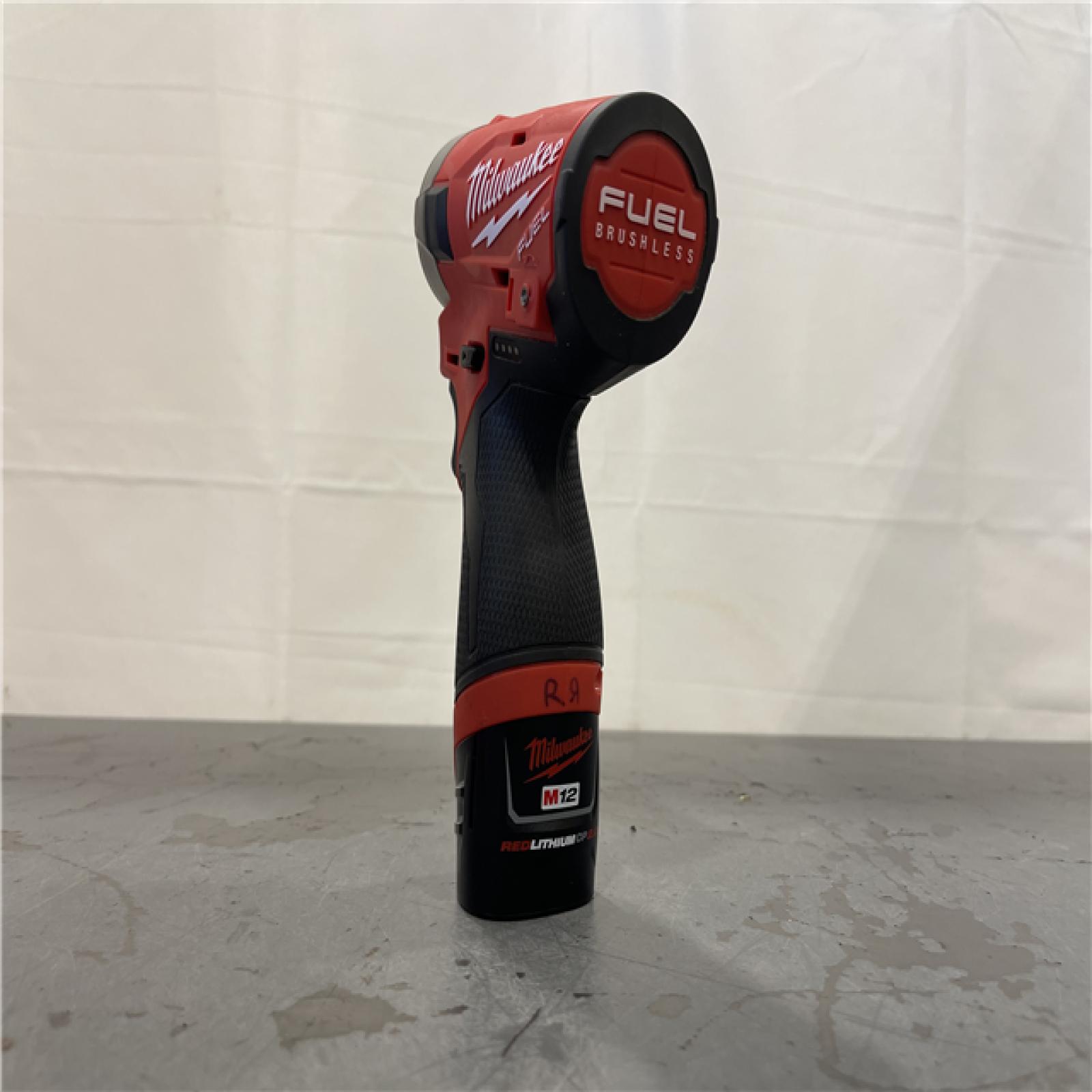AS-IS - Milwaukee M12 FUEL SURGE 12V Lithium-Ion Brushless Cordless 1/4 in. Hex Impact Driver Compact Kit