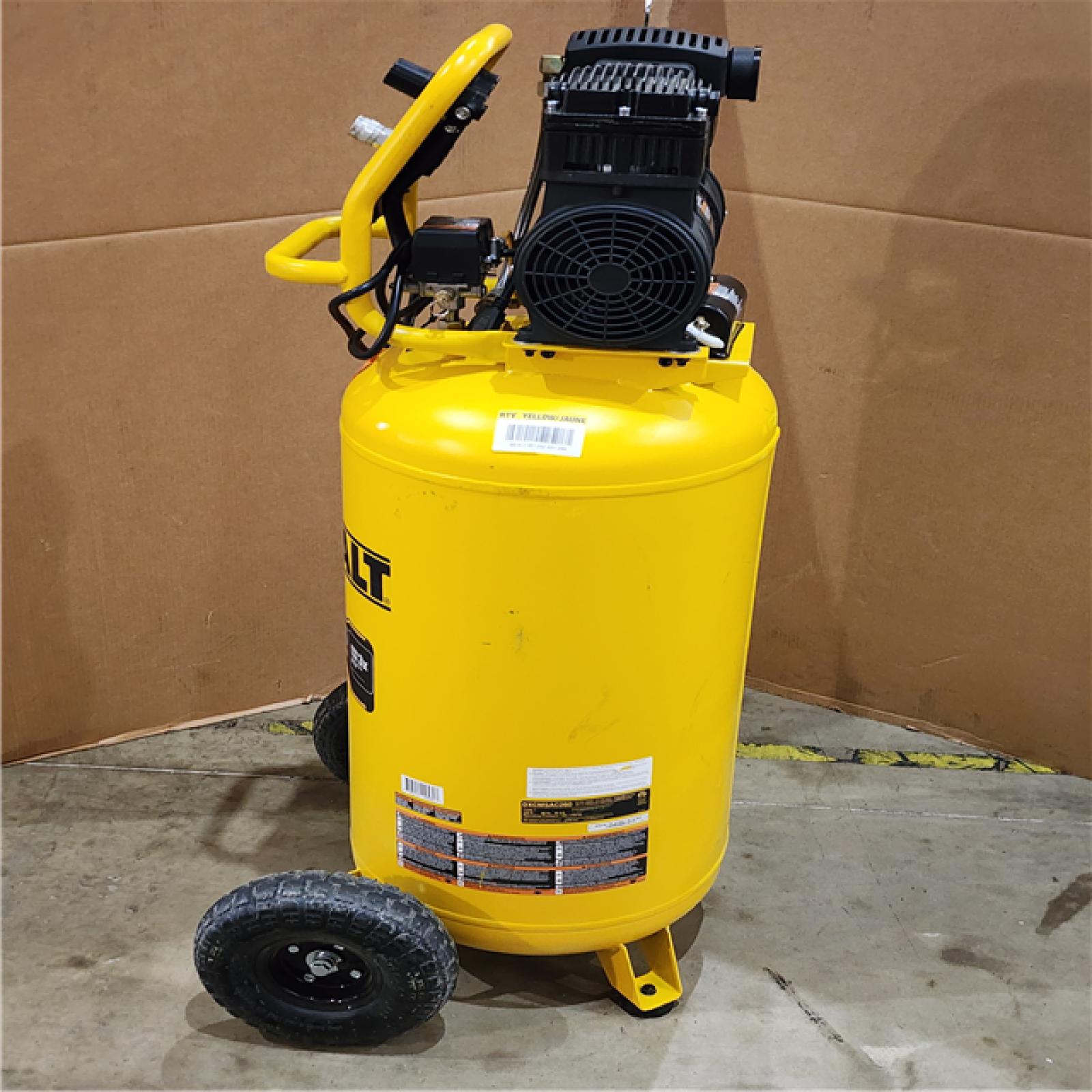 HOUSTON LOCATION - AS-IS DEWALT 26 Gal. 175 PSI Ultra Quiet Portable Electric Air Compressor