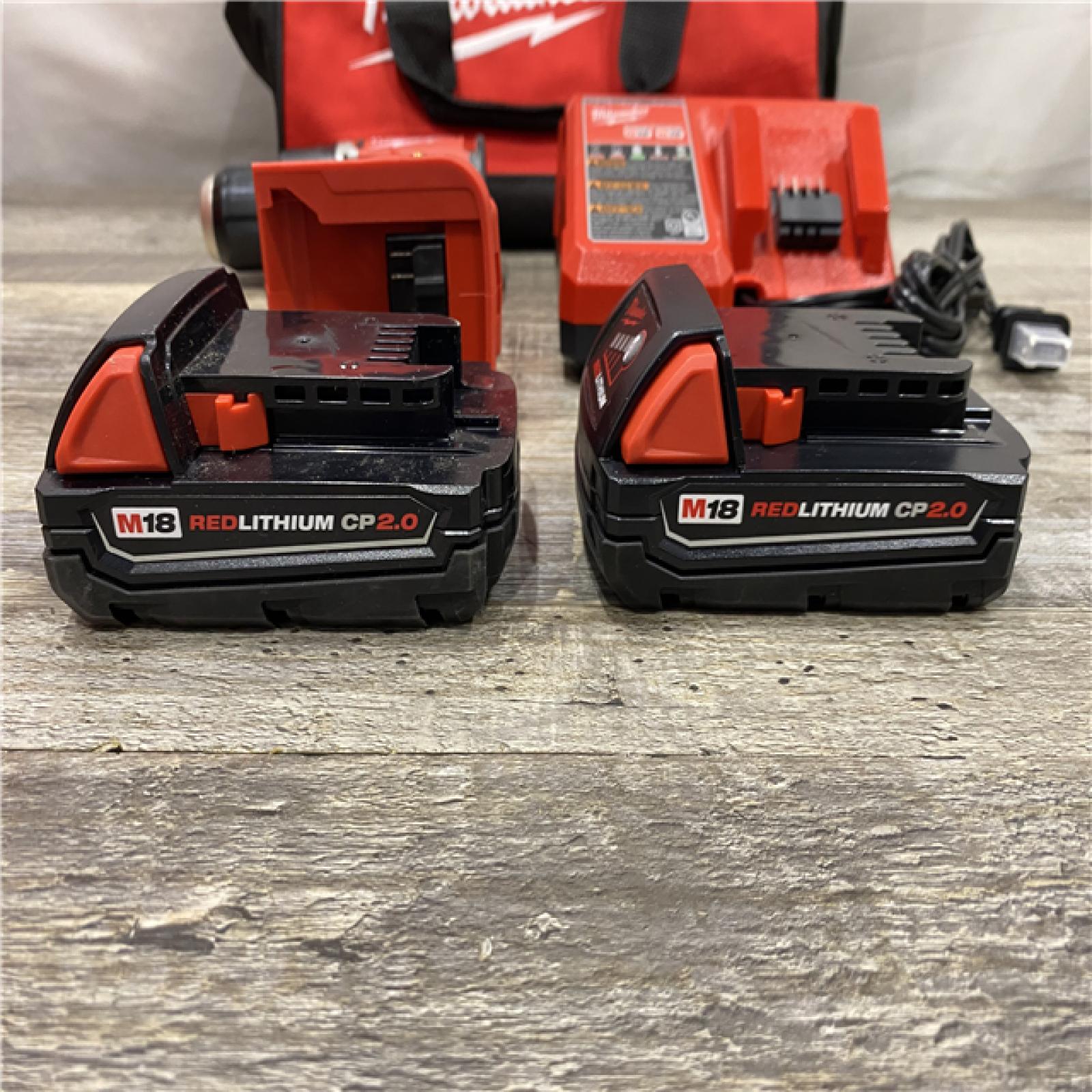 AS-IS Milwaukee 18V Lithium-Ion Brushless Cordless 1/2 in. Compact Hammer Drill/Driver Kit