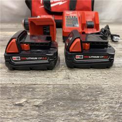 AS-IS Milwaukee 18V Lithium-Ion Brushless Cordless 1/2 in. Compact Hammer Drill/Driver Kit