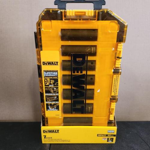Phoenix NEW DEWALT 1/2 in. Drive SAE Deep Impact Socket Set (7-Piece)