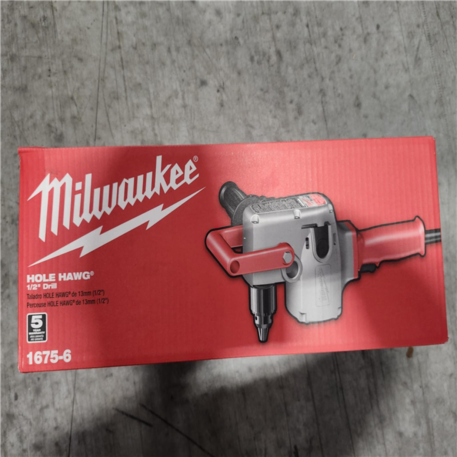 NEW! - Milwaukee 7.5 Amp 1/2 in. Hole Hawg Heavy-Duty Corded Drill