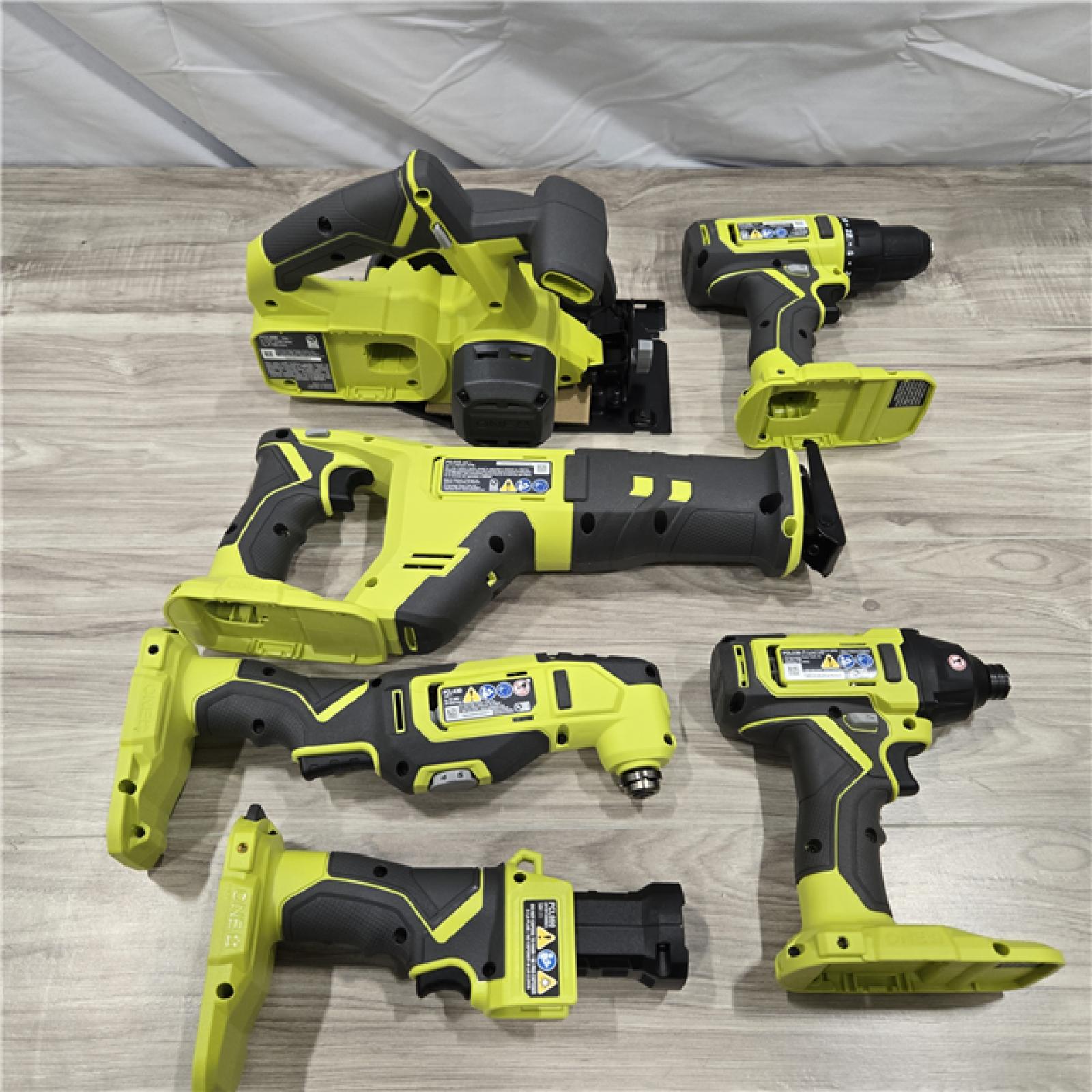 LIKE NEW! - RYOBI ONE+ 18V Cordless 6-Tool Combo Kit