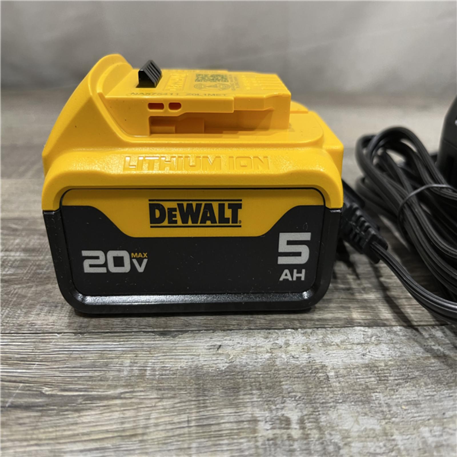 AS-IS DEWALT 20-Volt Maximum XR 5.0 Ah Battery Pack and Charger Kit