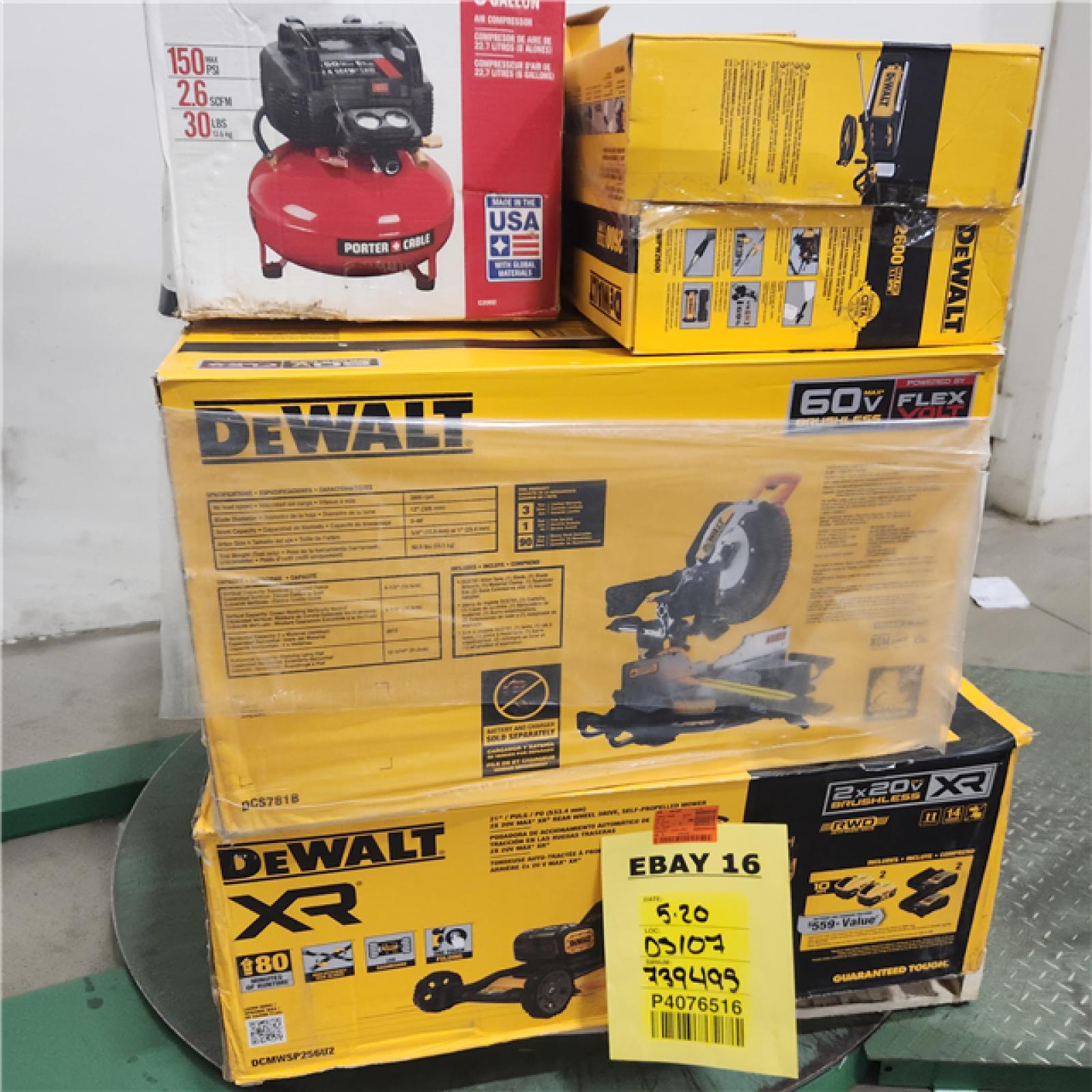 Dallas Location - As-Is DEWALT Tool Pallet
