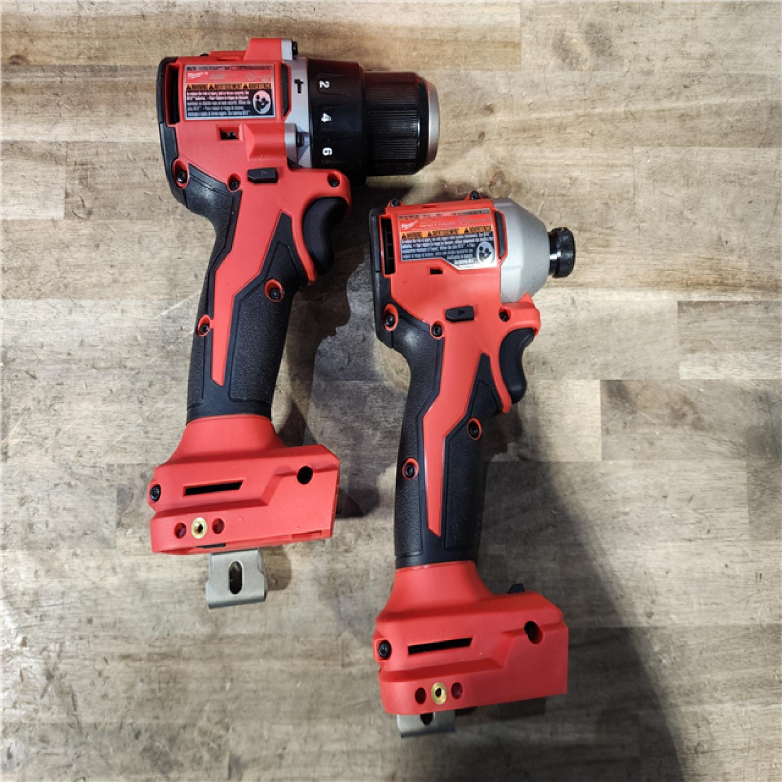 HOUSTON LOCATION - AS-IS M18 18-Volt Lithium-Ion Brushless Cordless Compact Hammer Drill/Impact Combo Kit (2-Tool) with (2) Batteries  Bag