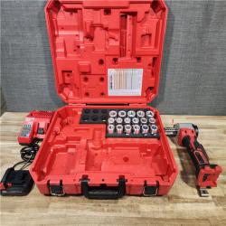 HOUSTON LOCATION - AS - IS Milwaukee 2935CU-21S 18V M18 Cable Stripper Kit with 17 Cu THHN / XHHW Bushings 1.5 Ah