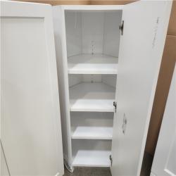 Phoenix AS-IS Hampton Bay Designer Series Melvern Assembled Shaker EZ Kitchen Cabinets in White Pallet (8-Cabinets)