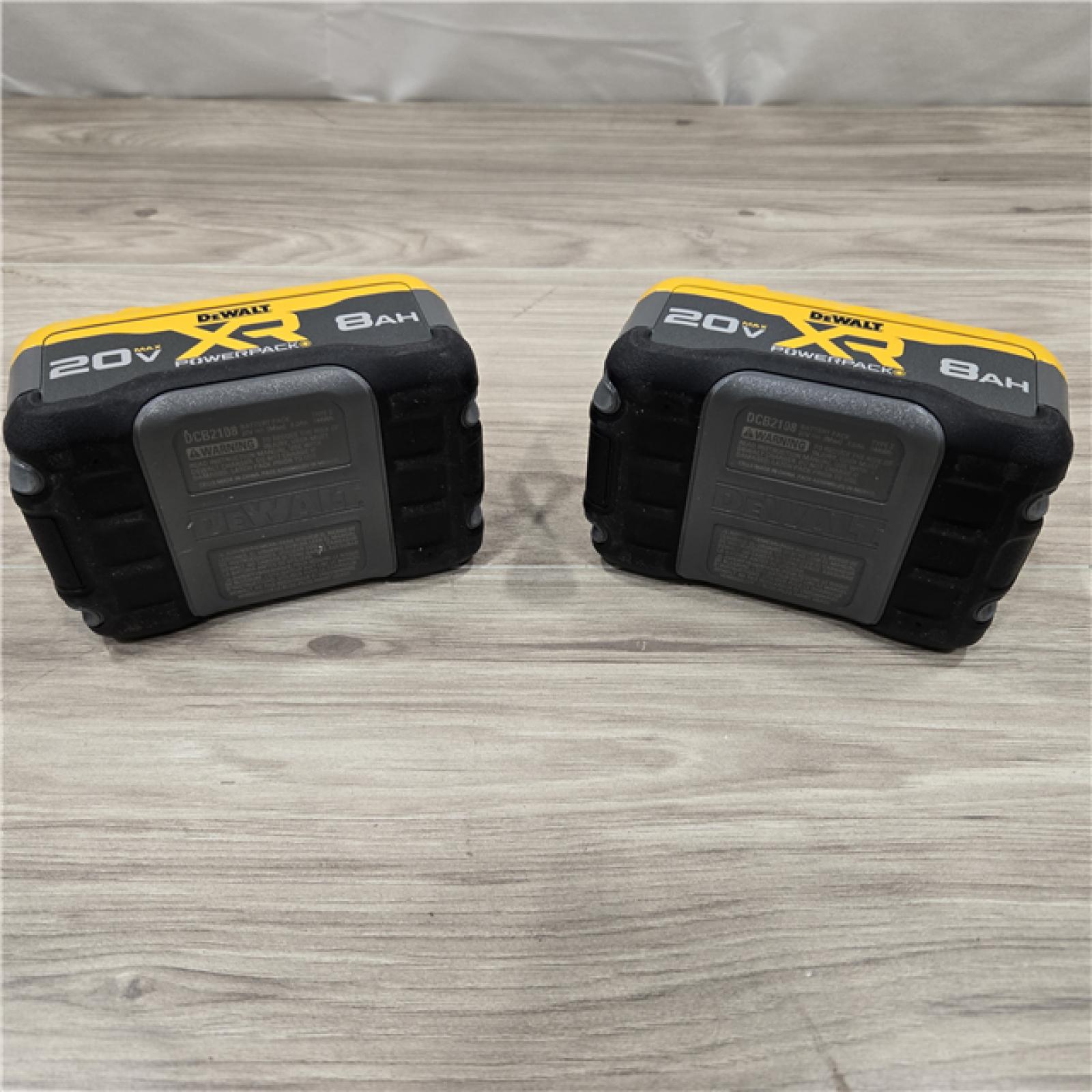 LIKE NEW! - DEWALT 20V MAX XR Lithium-Ion 8.0 Ah Battery Pack (2-Pack)