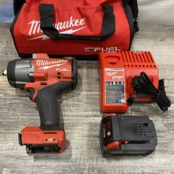 AS-IS Milwaukee FUEL 18V Lithium-Ion Brushless Cordless 1/2 in. Impact Wrench w/Friction Ring Kit