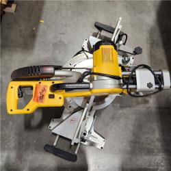 As-Is- DEWALT 15 Amp Corded 12 in. Double Bevel Sliding Compound Miter Saw