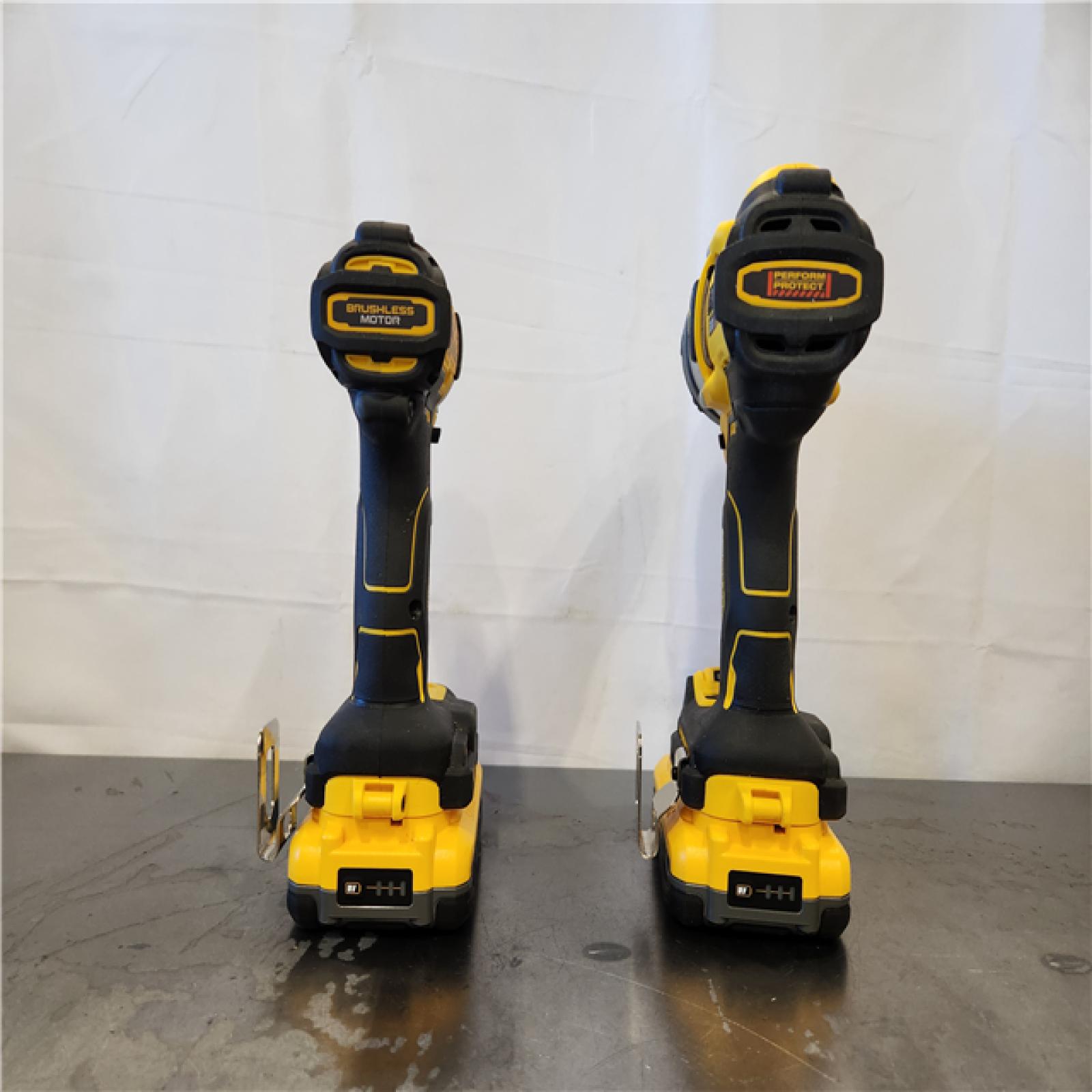 AS-IS- DEWALT 20V MAX XR 2-Tool Combo Kit with POWERPACK