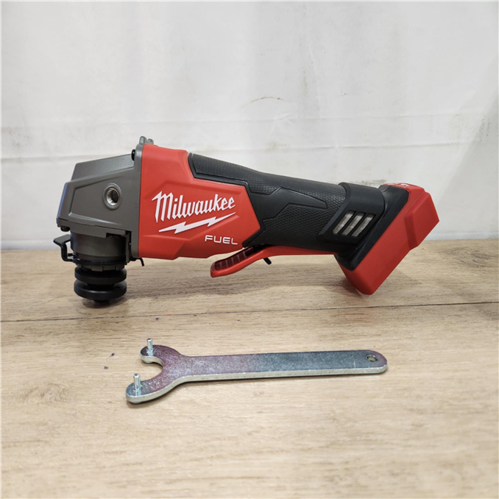AS-IS- Milwaukee  FUEL 18V Lithium-Ion Brushless Cordless 4-1/2 in./5 in. Grinder w/Paddle Switch (Tool-Only)