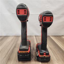 AS-IS- Milwaukee 18V Cordless Brushed 2-Tool Drill/Driver and Impact Driver Kit