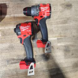 HOUSTON LOCATION - AS-IS (APPEARS LIKE NEW) Milwaukee M18 FUEL 18V Lithium-Ion Brushless Cordless Hammer Drill and Impact Driver Combo Kit