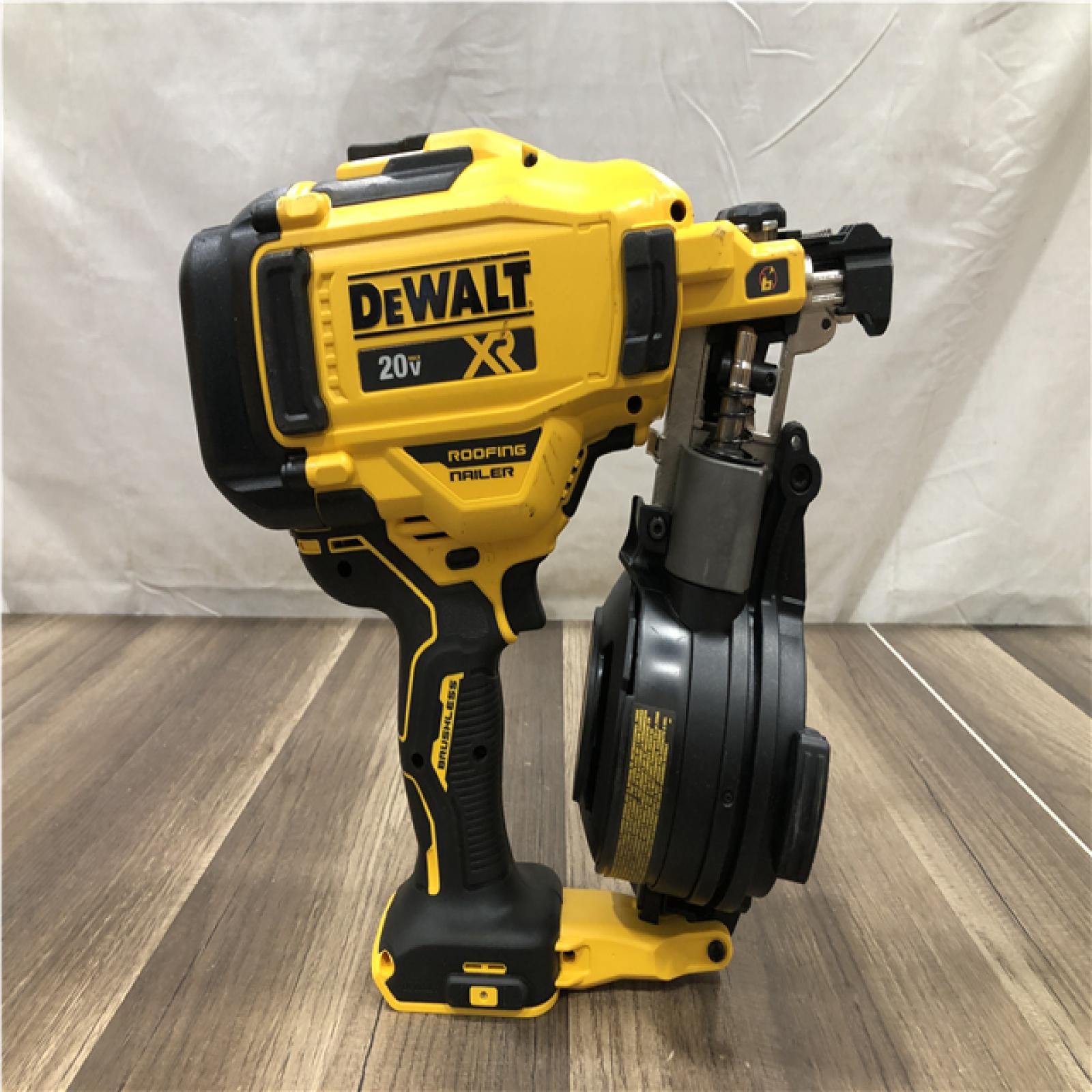 AS-IS DEWALT 20V MAX 15-Degree Electric Cordless Roofing Nailer (Tool Only)