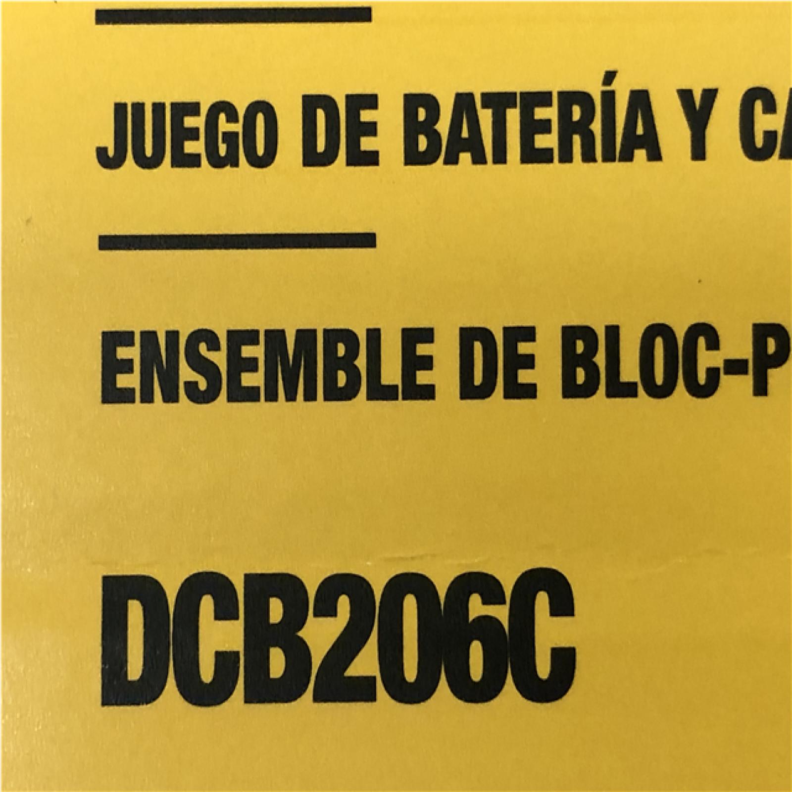 AS-IS DEWALT 20V MAX Lithium-Ion 6.0 Ah Battery and Charger