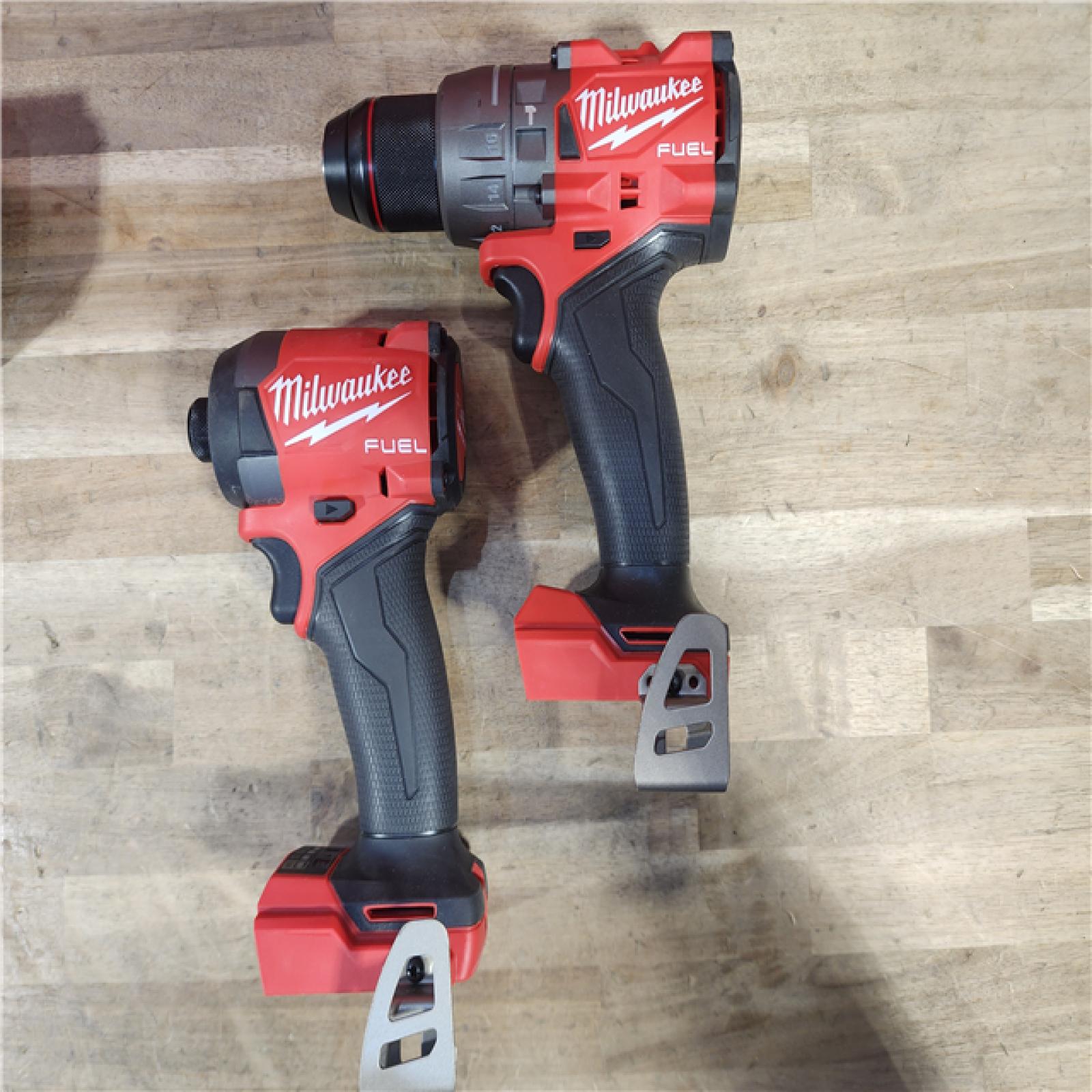 HOUSTON LOCATION - AS-IS MILWAUKEE FUEL 18V Lithium-Ion Brushless Cordless Hammer Drill and Impact Driver Combo Kit (2-Tool) with 2 Batteries