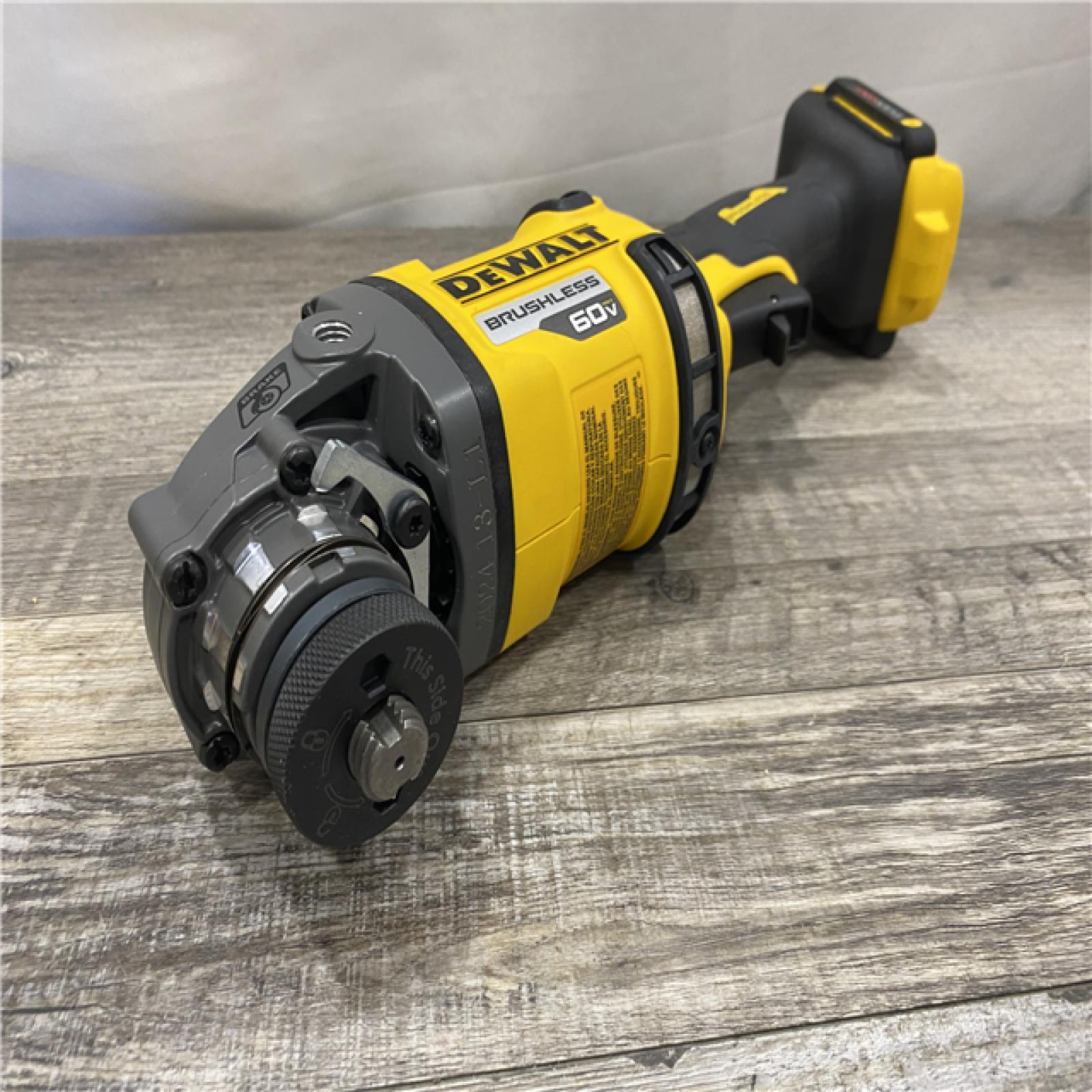 AS-IS DEWALT 60V MAX Cordless Brushless 4.5 in. to 6 in. Small Angle Grinder with Kickback Brake (Tool Only)