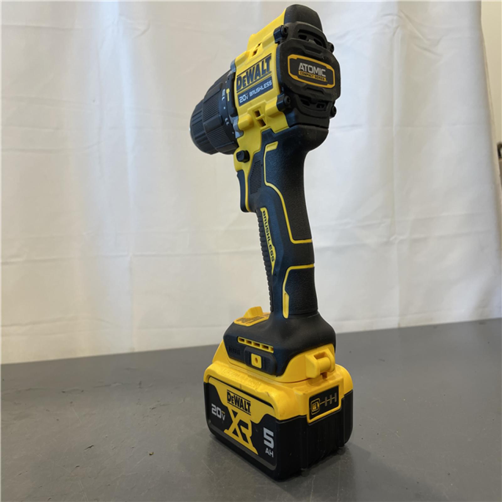 AS-IS - DEWALT ATOMIC 20V Lithium-Ion Cordless 1/2 in. Hammer Drill Kit