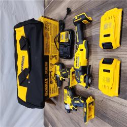 AS-IS DeWalt 20V MAX ATOMIC Cordless Brushless 3 Tool Combo Kit