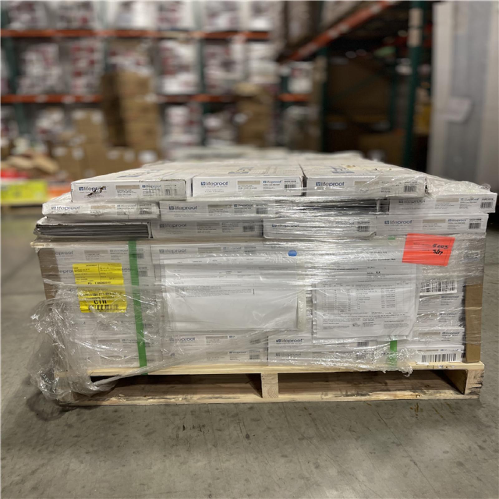 DALLAS LOCATION- Lifeproof Chiffon Lace Oak 6 MIL x 8.7 in. W x 48 in. L Click Lock Waterproof Luxury Vinyl Plank Flooring (39 CASES)