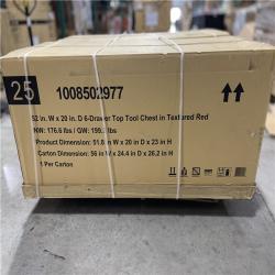 DALLAS LOCATION - Husky Heavy-Duty 52 in. W x 20 in. D 6-Drawer Matte Red Steel Top Tool Chest (LOT OF 2)