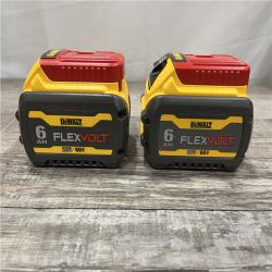 AS-IS DEWALT FLEXVOLT 20V/60V MAX Lithium-Ion 6.0Ah Battery Pack (2 Pack)