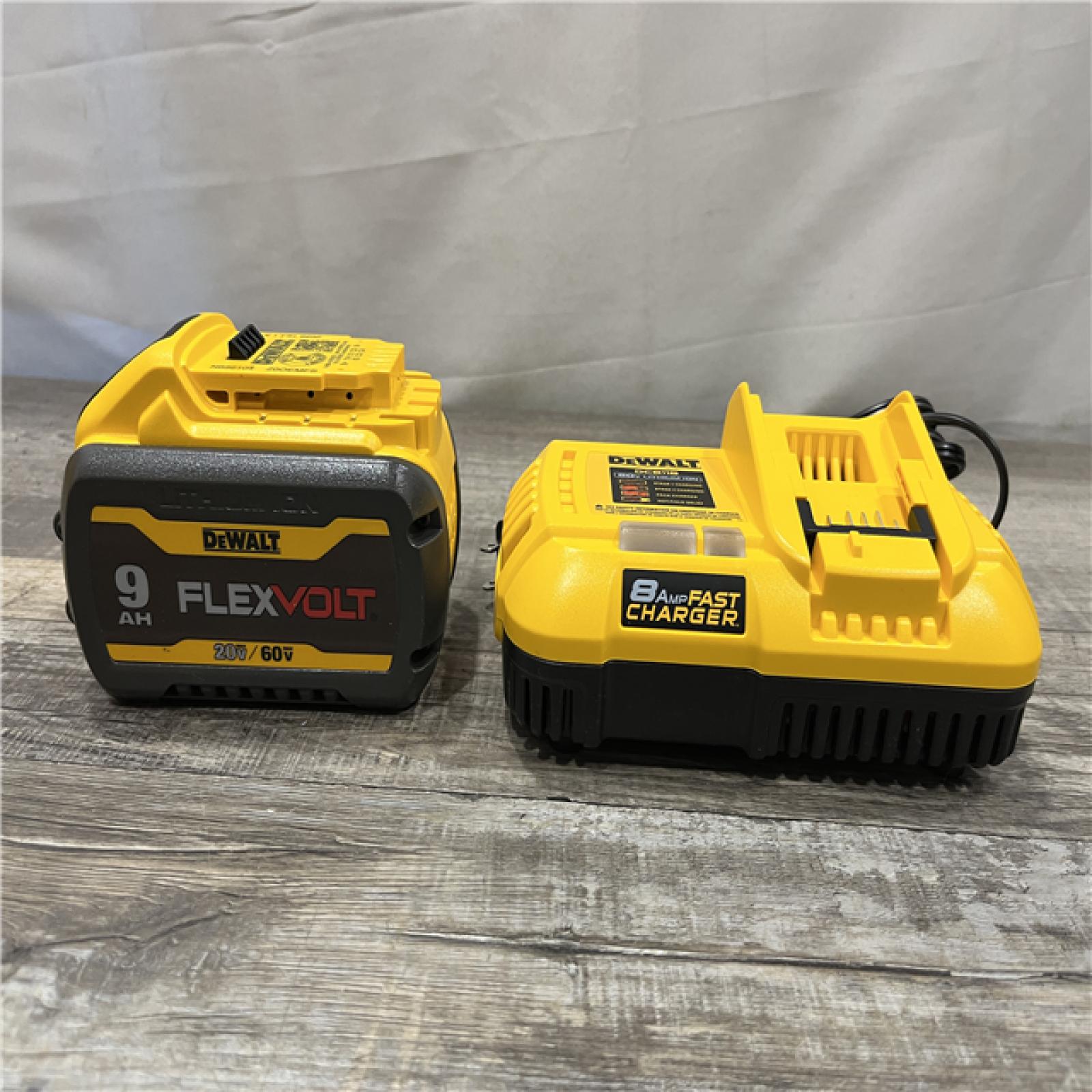 AS-IS DEWALT 20V/60V MAX FLEXVOLT Lithium-Ion 9.0Ah Battery and Charger Starter Kit