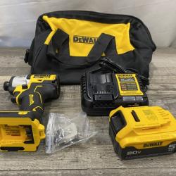 AS-IS DEWALT 20-Volt Maximum XR Lithium-Ion Cordless Brushless 1/4 in. 3-Speed Impact Driver Kit