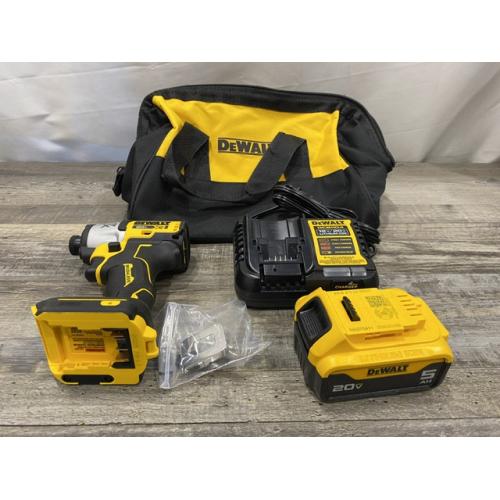 AS-IS DEWALT 20-Volt Maximum XR Lithium-Ion Cordless Brushless 1/4 in. 3-Speed Impact Driver Kit