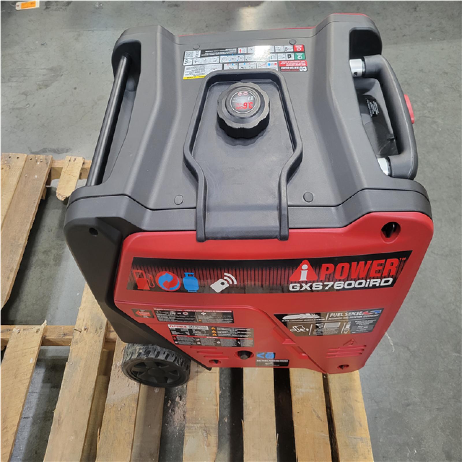 CALIFORNIA AA-IS IPOWER 7600-WATT REMOTE ELETRIC START GAS AND PROPANE POWERED INVERTER GENERATOR WITH 322CC
