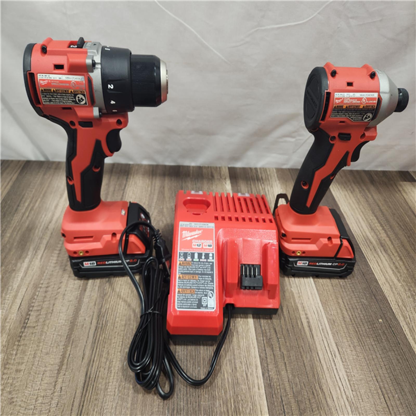 AS-IS- Milwaukee M18 Compact Brushless 2-Tool Combo Kit