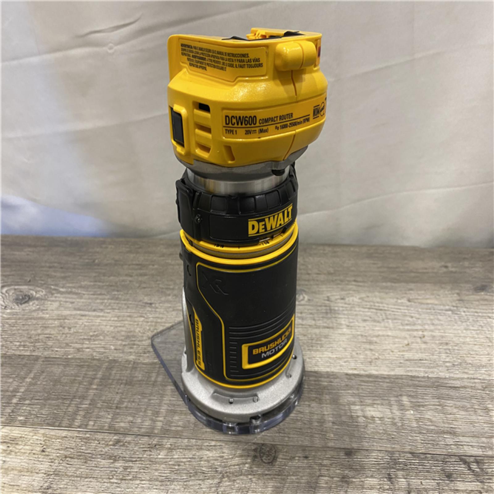 AS-IS DEWALT 20V MAX XR Cordless Brushless Fixed Base Compact Router (Tool Only)