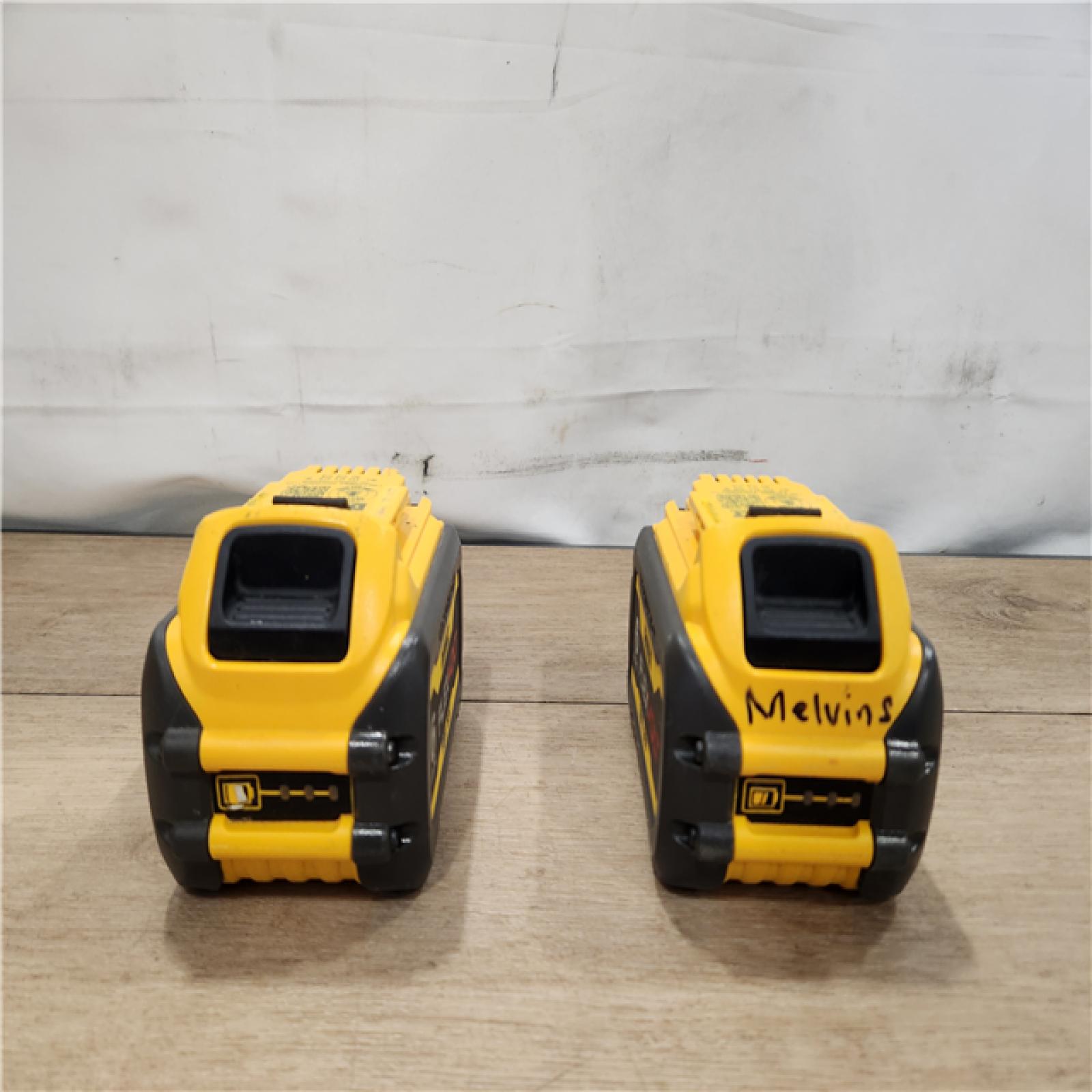 AS-IS- DEWALT FLEXVOLT 20V/60V MAX Lithium-Ion 6.0Ah Battery Pack (2 Pack)