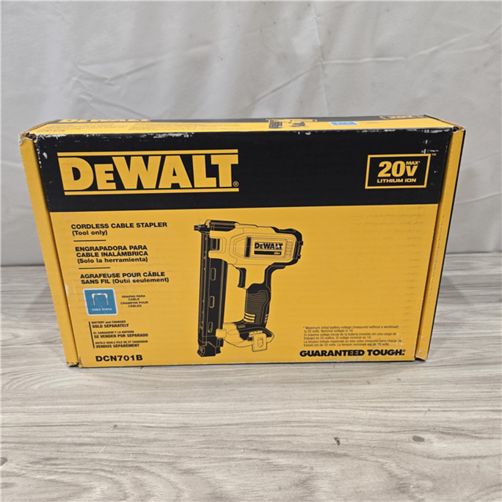AS-IS DEWALT  20V MAX Lithium-Ion Cordless Cable Stapler (Tool Only)