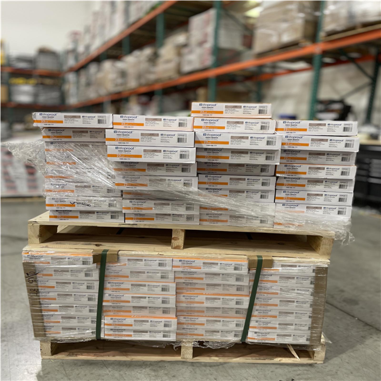 DALLAS LOCATION -Lifeproof Lighthouse Oak 22 MIL x 8.7 in. W x 48 in. L Click Lock Waterproof Luxury Vinyl Plank Flooring (20.1 sqft/case) PALLET- (61 CASES)