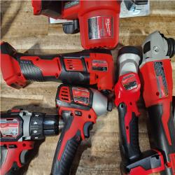 Houston Location AS-IS M18 18-Volt Lithium-Ion Cordless Combo Kit (6-Tool) with 2-Batteries  Charger and Tool Bag