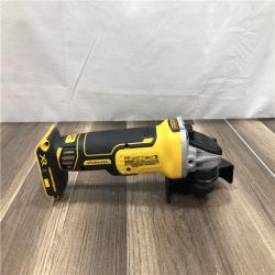AS-IS DEWALT 20V MAX XR Cordless Brushless 4.5 in. Slide Switch Small Angle Grinder with Kickback Brake (Tool Only)
