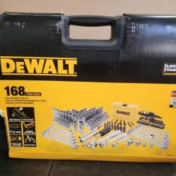 Phoenix NEW DEWALT 1/4 in.  3/8 in. and ½ in. Drive Polished Chrome Mechanics Tool Set (168-Piece)