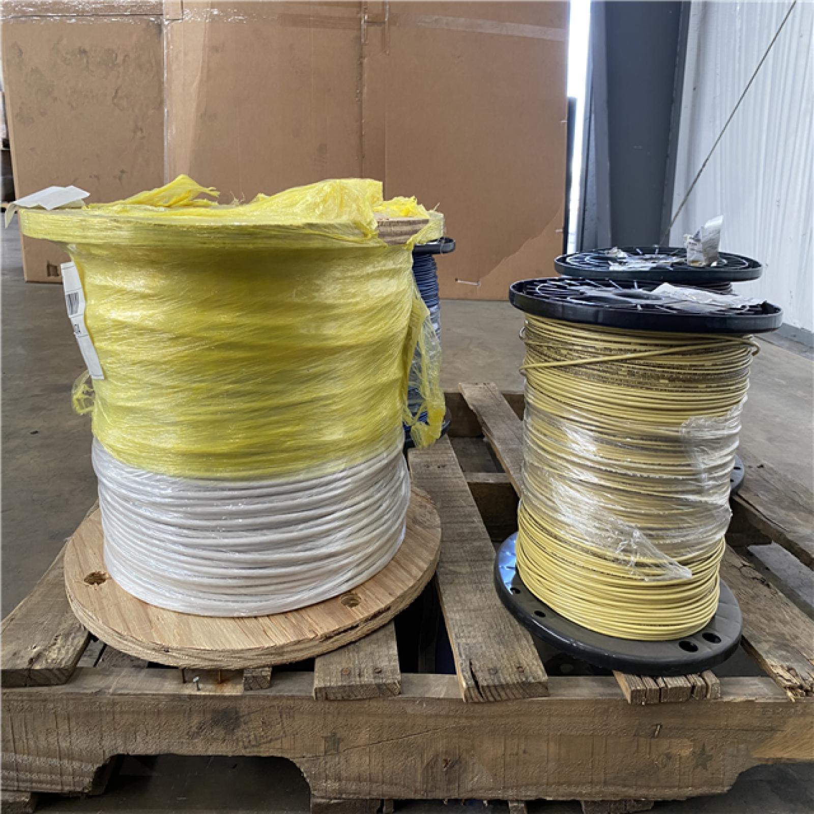 Houston Location AS IS - 4 Cooper Wire Rolls (3) 2500SP (1) THHN 6 Str Cu SIM WE 2500R