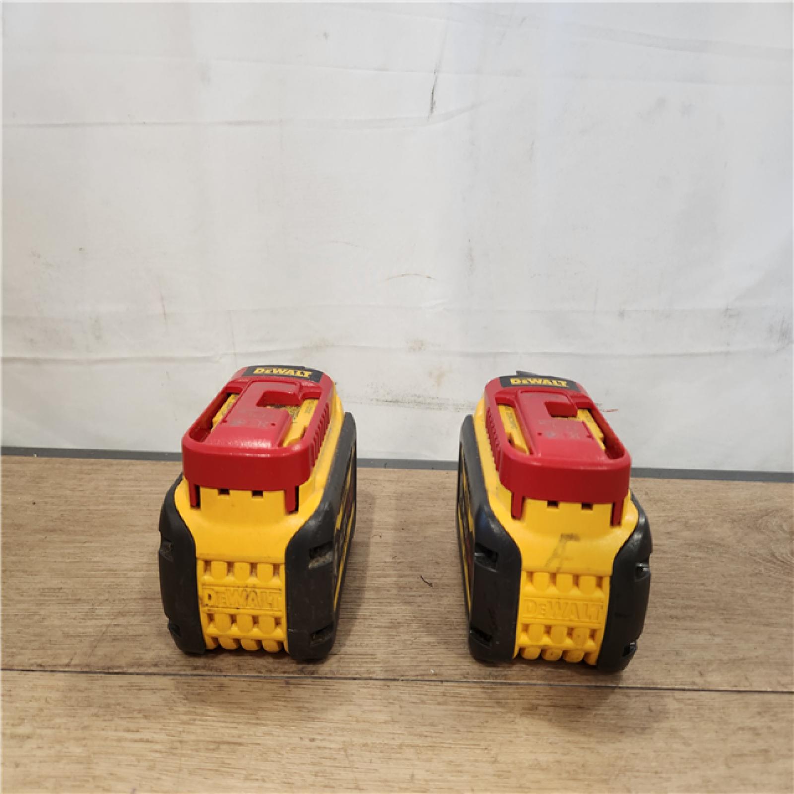 AS-IS- DEWALT FLEXVOLT 20V/60V MAX Lithium-Ion 6.0Ah Battery Pack (2 Pack)