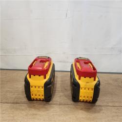 AS-IS- DEWALT FLEXVOLT 20V/60V MAX Lithium-Ion 6.0Ah Battery Pack (2 Pack)