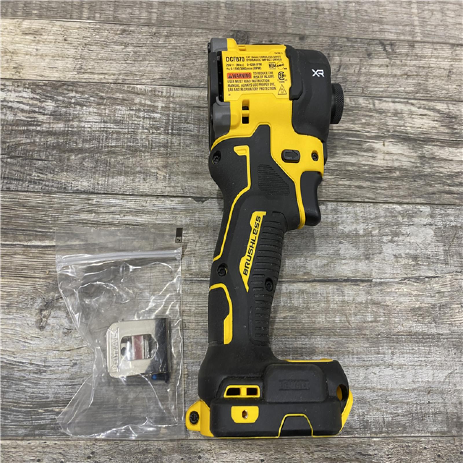 AS-IS DEWALT 20V MAX* XR Brushless Cordless 1/4 Quiet Hydraulic Impact Driver (Tool-Only)
