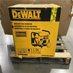 DALLAS LOCATION - NEW DEWALT 4500 / 4000- Watt Gas Powered Portable Generator with Idle Control, Covered Outlets and CO Protect -DXGNR4000